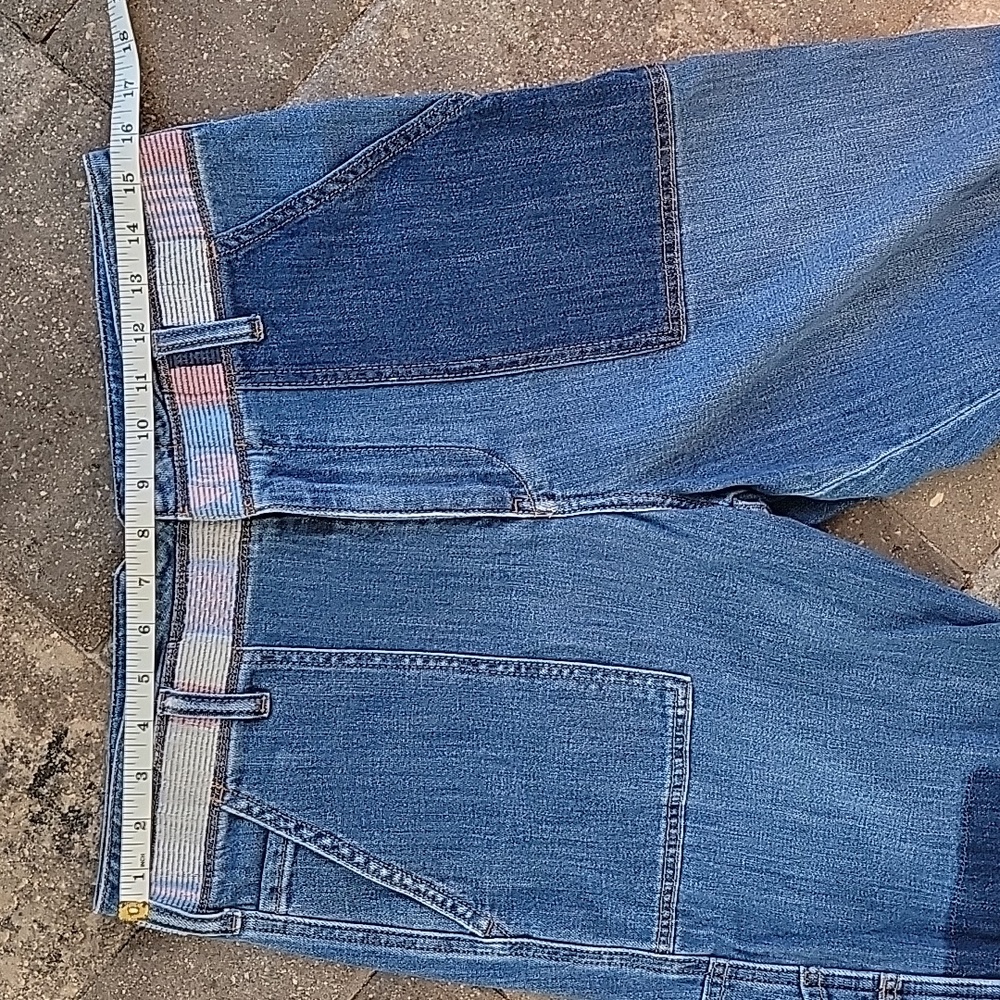 Pilcro By Anthropologie High Rise Patchwork Slim Boyfriend Jeans Sz 30 - Picture 10 of 16